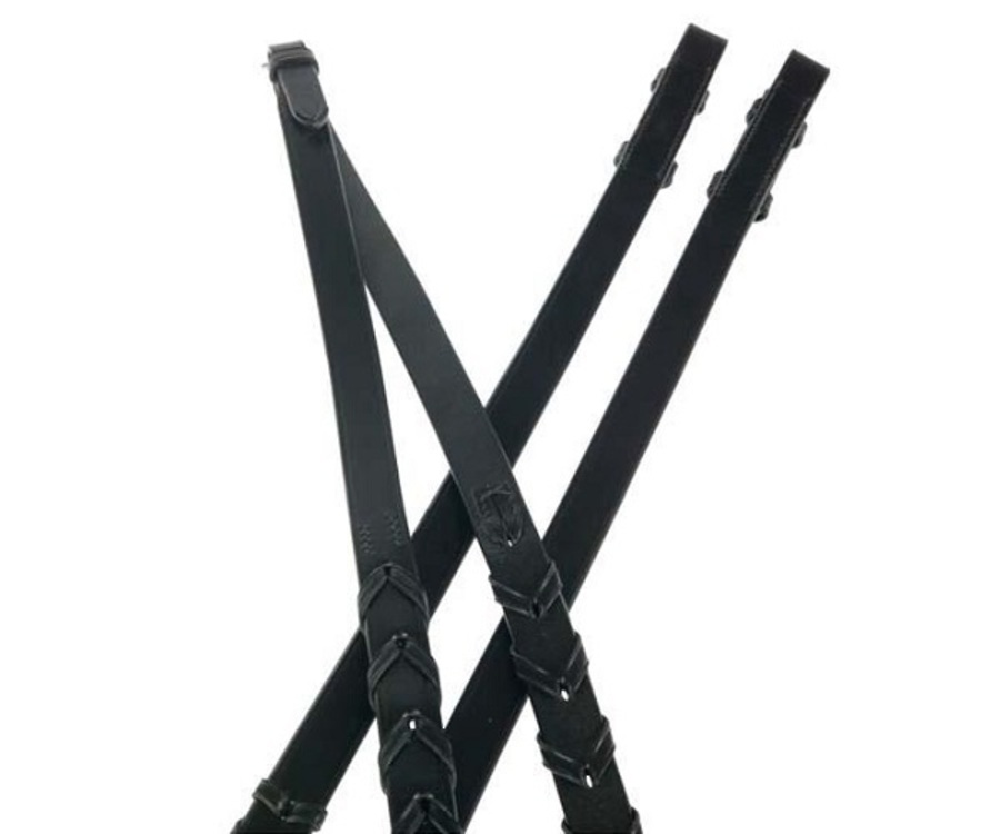 Collegiate Laced Leather Reins image 0